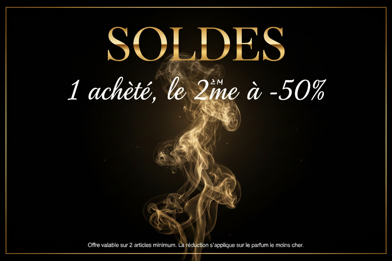 Bannière SOLDES petit texte remonté